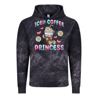 Cloud Black iced coffee princess Vintage Hoodie - MaliasSmallBusiness