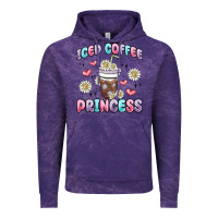 Cloud Purple iced coffee princess Vintage Hoodie - MaliasSmallBusiness