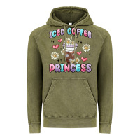 Vintage Olive iced coffee princess Vintage Hoodie - MaliasSmallBusiness