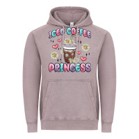Vintage Zinc iced coffee princess Vintage Hoodie - MaliasSmallBusiness