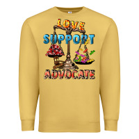 Antique Gold Love support advocate Premium Sweatshirt - CowGirlArtShop