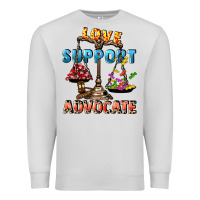 Dove Grey Love support advocate Premium Sweatshirt - CowGirlArtShop