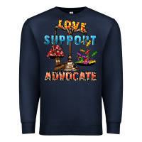 Navy Love support advocate Premium Sweatshirt - CowGirlArtShop