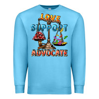 Ocean Blue Love support advocate Premium Sweatshirt - CowGirlArtShop
