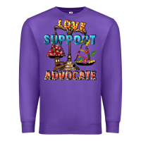 Purple Love support advocate Premium Sweatshirt - CowGirlArtShop