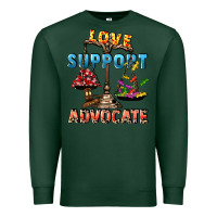 Sports Green Love support advocate Premium Sweatshirt - CowGirlArtShop