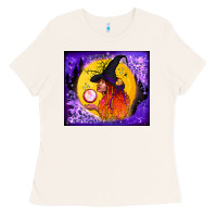 Bone witch with crystal ball tumbler Ladies Tee - BundleAndBundleShop