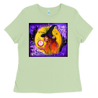 Matcha witch with crystal ball tumbler Ladies Tee - BundleAndBundleShop