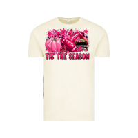 Vintage Arctic Tis' the season Football Breast Cancer Vintage Tee - NancyCooperArtShop