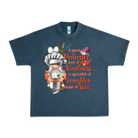 Midnight Navy patience a dash of kindness Urban Heavy Tee - NancyCooperArtShop