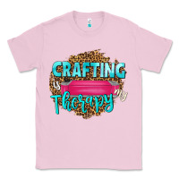 Bubblegum Pink crafting is my therapy Classic Tee - NancyCooperArtShop