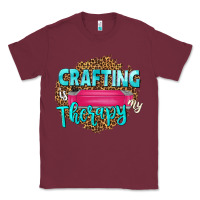 Burgundy crafting is my therapy Classic Tee - NancyCooperArtShop