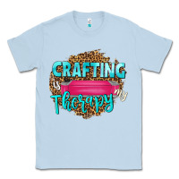 Dusty Blue crafting is my therapy Classic Tee - NancyCooperArtShop