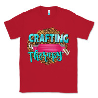 Red crafting is my therapy Classic Tee - NancyCooperArtShop