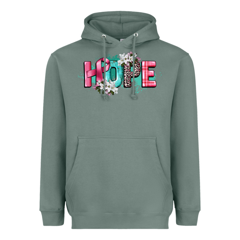 Hope Cancer Awareness Heavyweight Hoodie by CowGirlArtShop | Teevron