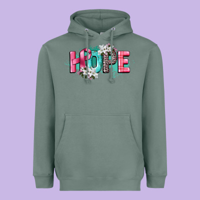 Hope Cancer Awareness Heavyweight Hoodie Designed By Cowgirlartshop