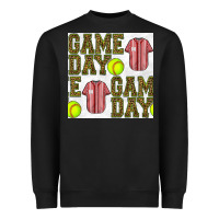 Softball Uniform Game Day Seamless Pattern Heavyweight Sweatshirt | Teevron