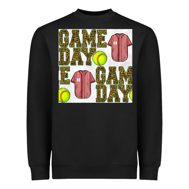 Softball Uniform Game Day Seamless Pattern Heavyweight Sweatshirt by BundleAndBundleShop | Teevron