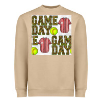 Mushroom softball uniform game day seamless pattern Heavyweight Sweatshirt - BundleAndBundleShop