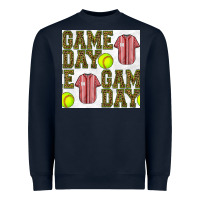Navy softball uniform game day seamless pattern Heavyweight Sweatshirt - BundleAndBundleShop