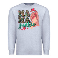 Heather Grey Mama Junkie Mother's Day Premium Sweatshirt - CowGirlArtShop