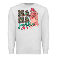 Oatmeal Heather Mama Junkie Mother's Day Premium Sweatshirt - CowGirlArtShop
