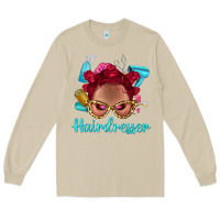 Afro Bantu Knots Red Hairdresser With Leopard Glasses Bbs Long Sleeve Tee | Teevron