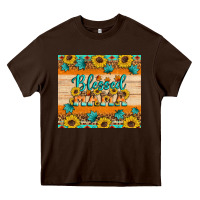 Chocolate Brown Blessed mama Heavy Core Tee - Artiststas