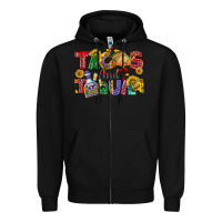 Black Tacos and tequila Zipper Hoodie - NancyCooperArtShop