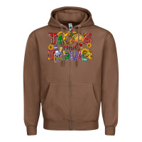 Chestnut Tacos and tequila Zipper Hoodie - NancyCooperArtShop