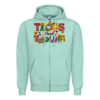 Seafoam Tacos and tequila Zipper Hoodie - NancyCooperArtShop