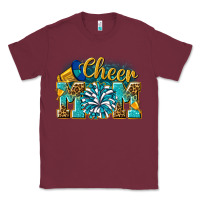 Burgundy cheer mom Classic Tee - NancyCooperArtShop