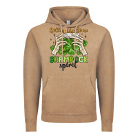 Vintage Coffee rolling up some shamrock spirit Vintage Hoodie - MaliasSmallBusiness