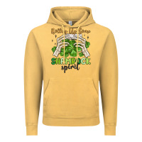 Vintage Mustard rolling up some shamrock spirit Vintage Hoodie - MaliasSmallBusiness