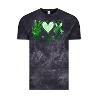 Cloud Black Peace love cure Liver Cancer Vintage Tee - NancyCooperArtShop
