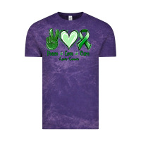 Cloud Purple Peace love cure Liver Cancer Vintage Tee - NancyCooperArtShop