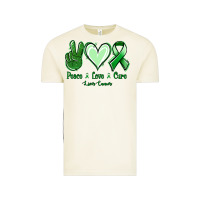 Vintage Arctic Peace love cure Liver Cancer Vintage Tee - NancyCooperArtShop