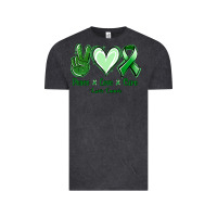 Vintage Black Peace love cure Liver Cancer Vintage Tee - NancyCooperArtShop