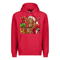 Cardinal ho ho ho heifer Premium Hoodie - CowGirlArtShop