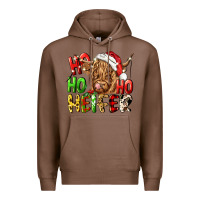 Chestnut ho ho ho heifer Premium Hoodie - CowGirlArtShop