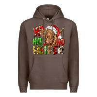 Coffee ho ho ho heifer Premium Hoodie - CowGirlArtShop