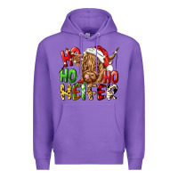 Purple ho ho ho heifer Premium Hoodie - CowGirlArtShop