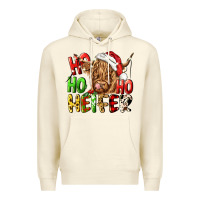 Sandshell ho ho ho heifer Premium Hoodie - CowGirlArtShop