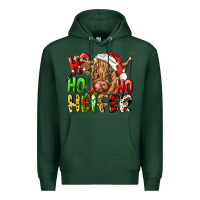 Sports Green ho ho ho heifer Premium Hoodie - CowGirlArtShop