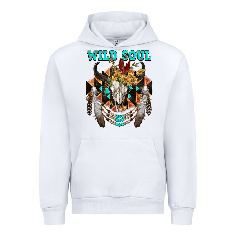 Wild Soul Bull Skull Urban Hoodie by FaDigitalArtStudio | Teevron