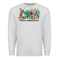 Dove Grey certified nursing assistant Premium Sweatshirt - CowGirlArtShop