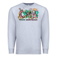 Heather Grey certified nursing assistant Premium Sweatshirt - CowGirlArtShop