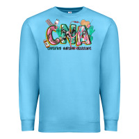 Ocean Blue certified nursing assistant Premium Sweatshirt - CowGirlArtShop