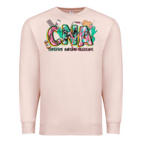 Pale Pink certified nursing assistant Premium Sweatshirt - CowGirlArtShop
