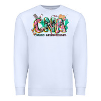 White certified nursing assistant Premium Sweatshirt - CowGirlArtShop